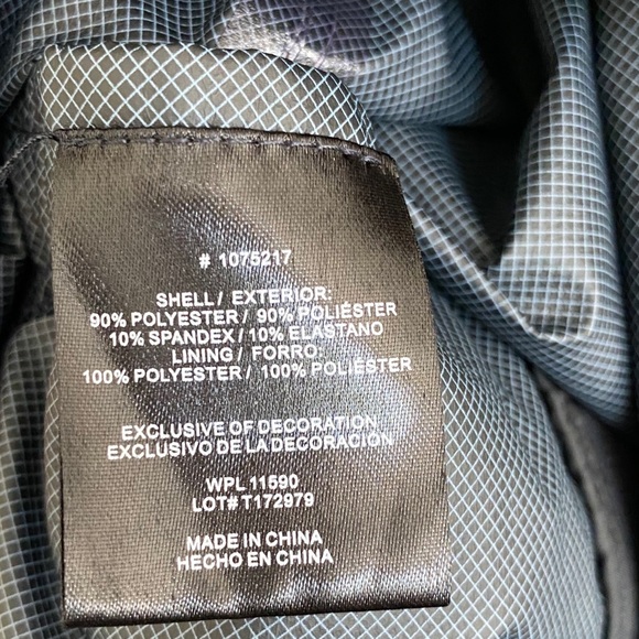 32 DEGREES COOL Gray Hooded Zip Up Rain Jacket S - Picture 10 of 11